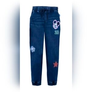 Disney Blue Jeans with Playful Cartoon Design
